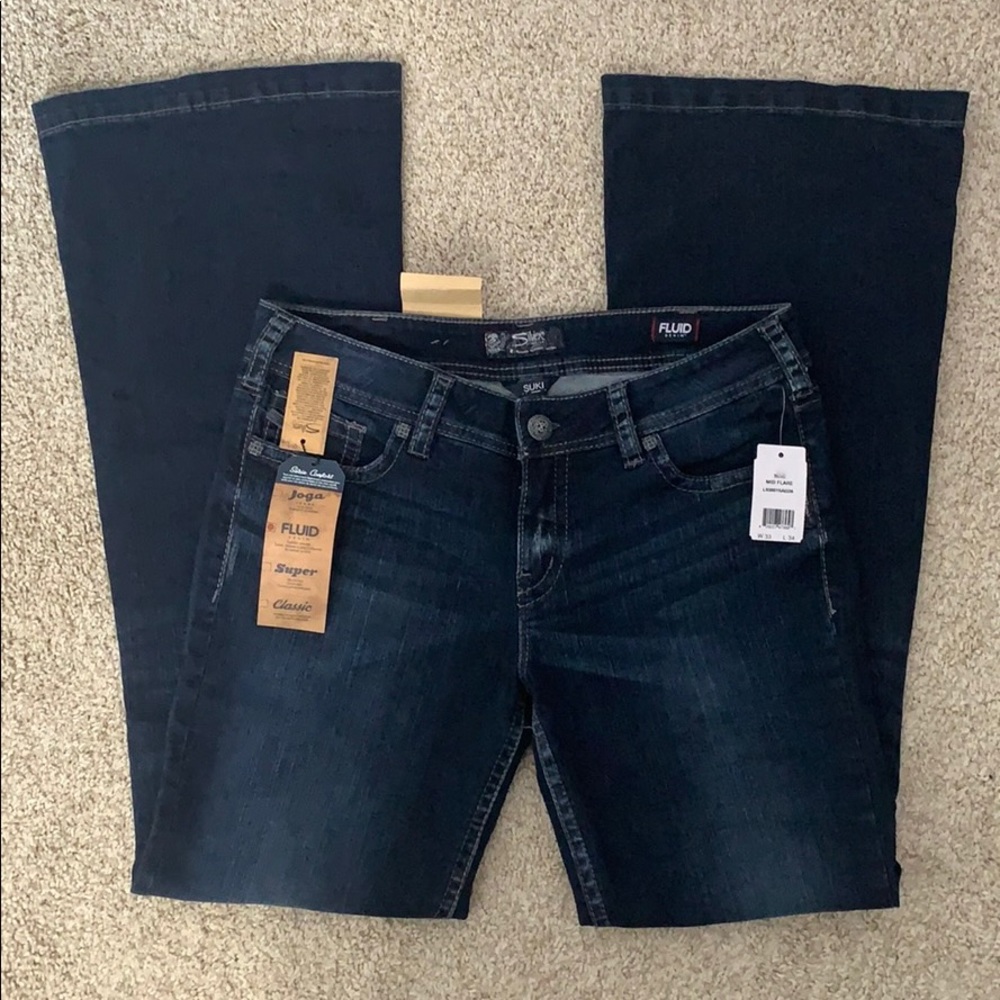 NWT Silver Jeans Denim Flares